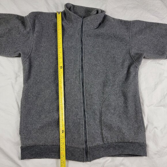Polar Fleece By Malden Adults Medium Gray Full Zip Sweater Winter Warm Casual - Picture 7 of 8